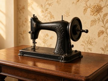Sofia's vintage sewing machine